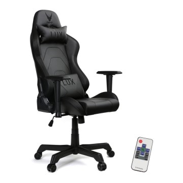 Gaming chair VARR Lux with LED RGB backlight + remote control black