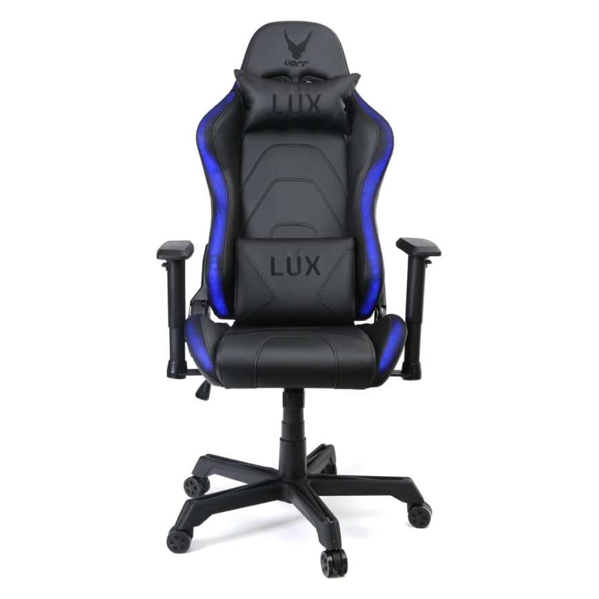 Gaming chair VARR Lux with LED RGB backlight + remote control black
