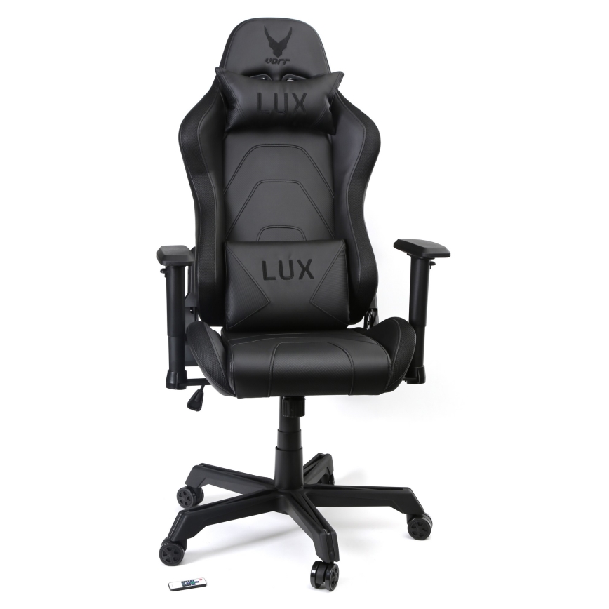 Gaming chair VARR Lux with LED RGB backlight + remote control black