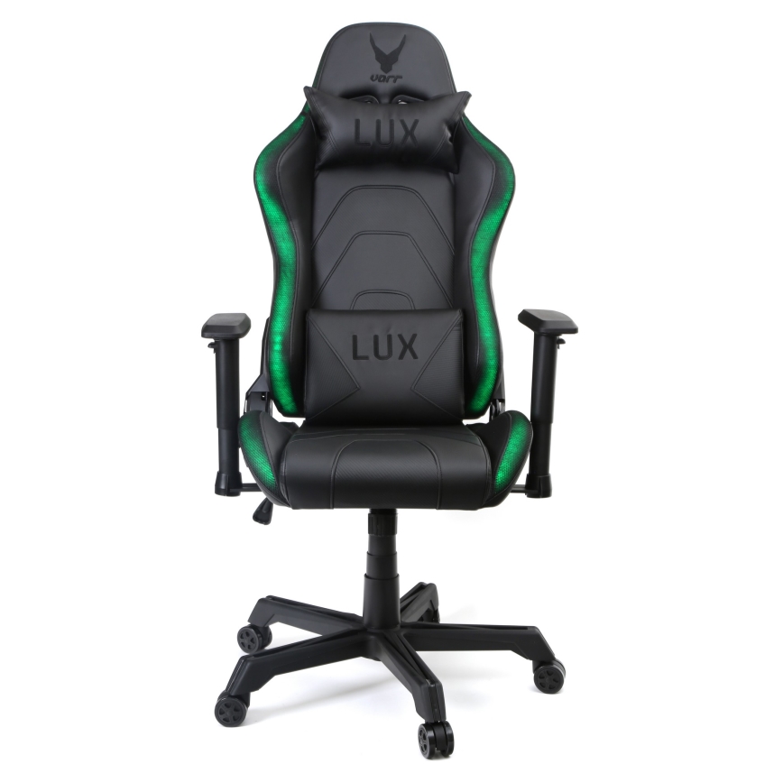 Gaming chair VARR Lux with LED RGB backlight + remote control black