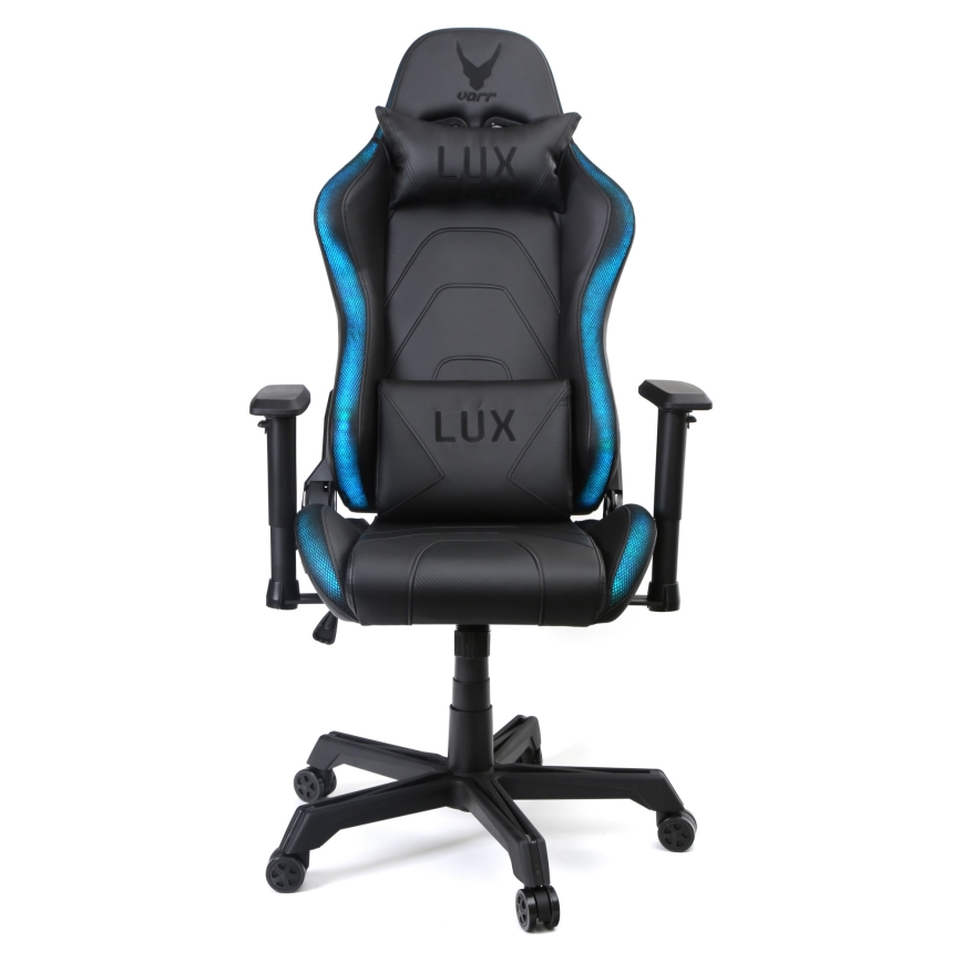 Gaming chair VARR Lux with LED RGB backlight + remote control black