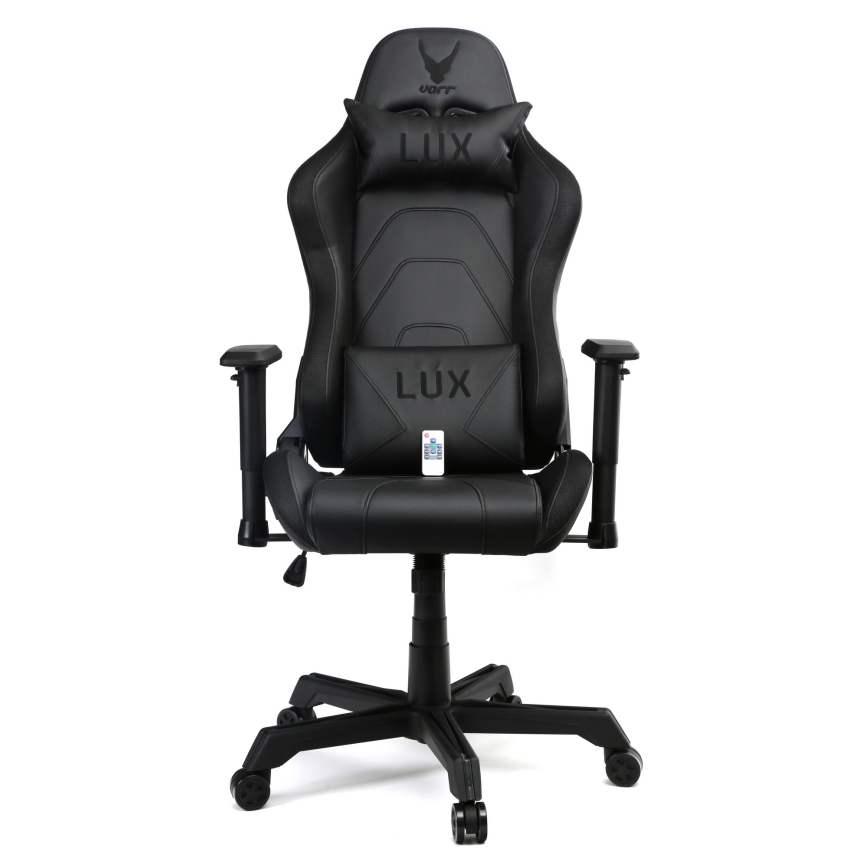 Gaming chair VARR Lux with LED RGB backlight + remote control black