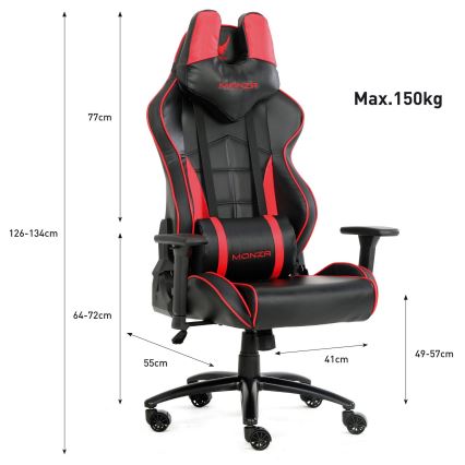 Gaming chair VARR Monza black/red