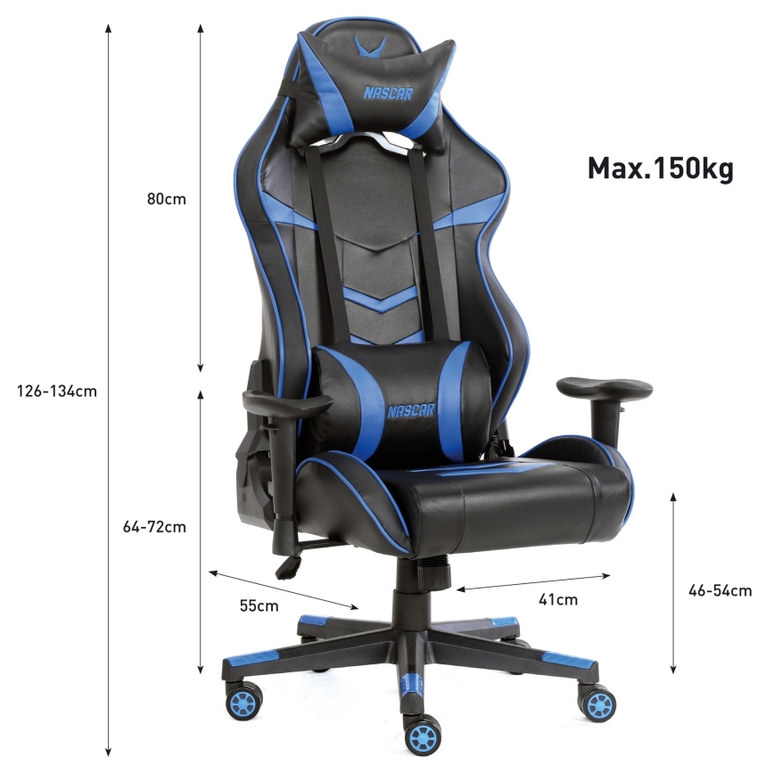 Gaming chair VARR Nascar black/blue