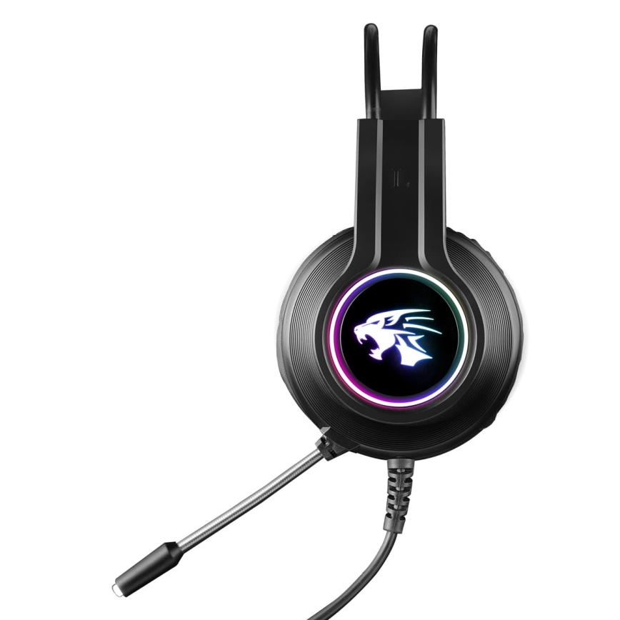 Gaming LED RGB headphones VARR with a microphone 3.5
