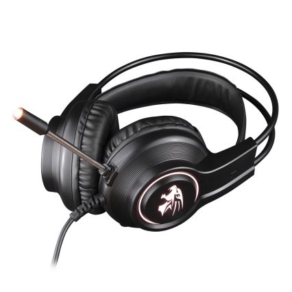 Gaming LED RGB headphones VARR with a microphone 3.5