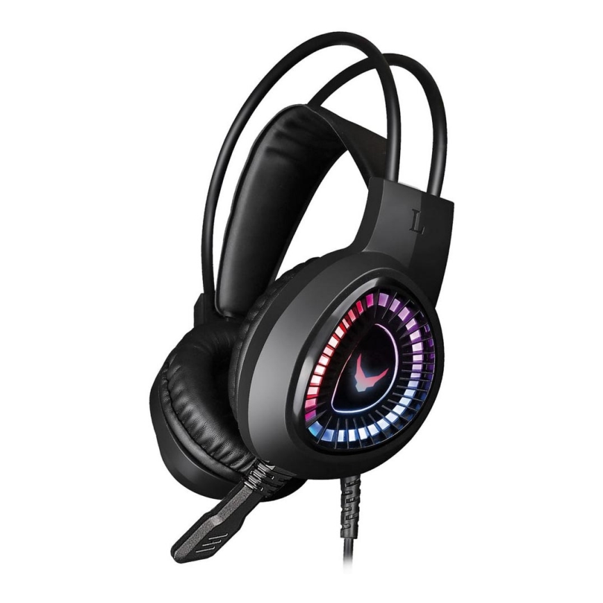 Gaming LED RGB headphones VARR with a microphone