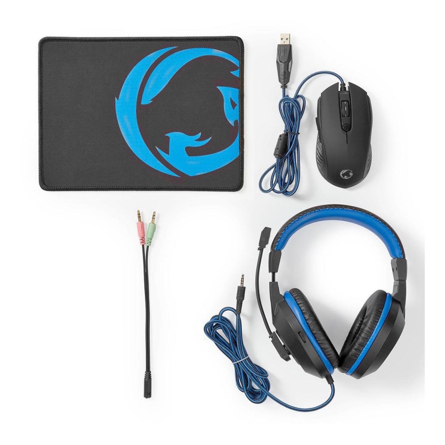 Gaming set 3in1 black/blue