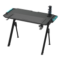 Gaming table FALCON with LED RGB backlight 116x60 cm black