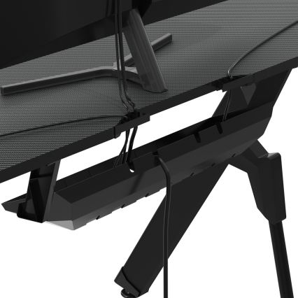Gaming table FALCON with LED RGB backlight 116x60 cm black