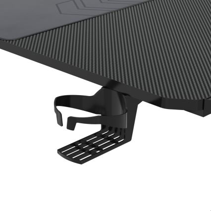 Gaming table FALCON with LED RGB backlight 116x60 cm black