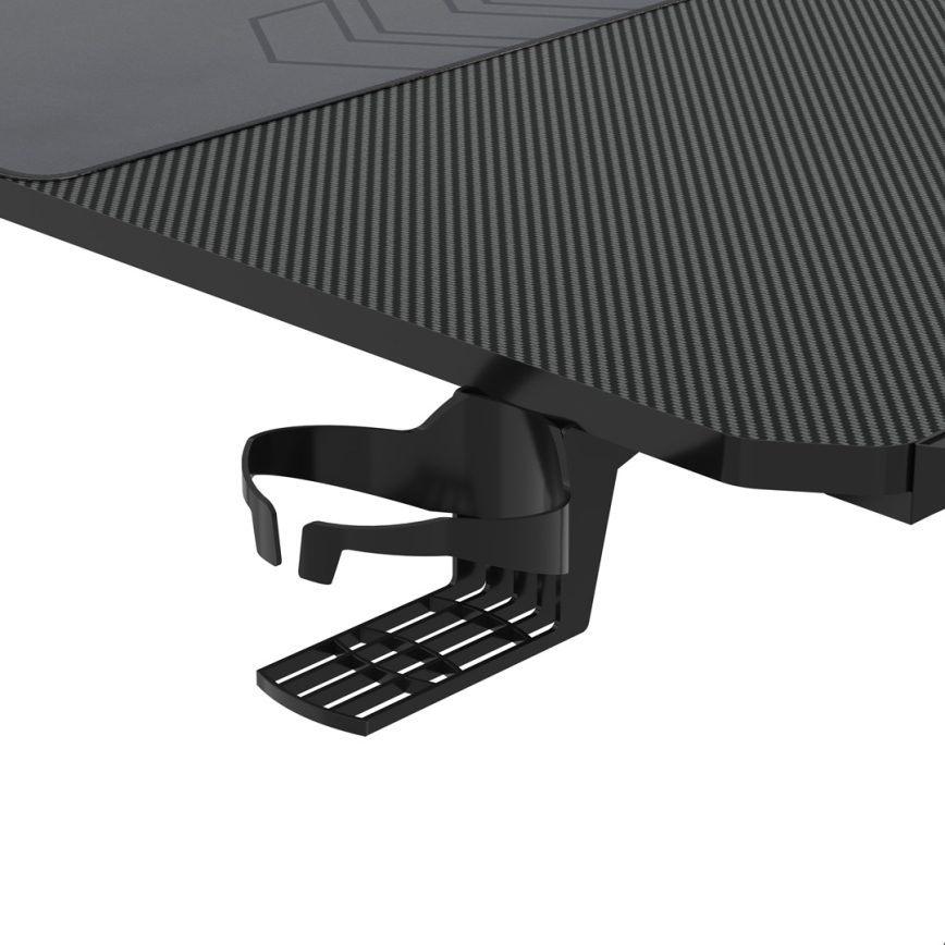 Gaming table FALCON with LED RGB backlight 116x60 cm black