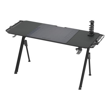 Gaming table FALCON with LED RGB backlight 156x60 cm black