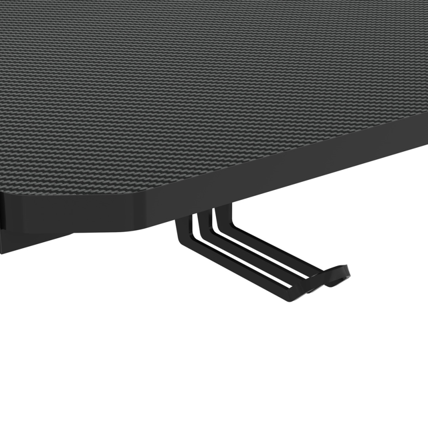 Gaming table SNAKE with LED RGB backlight 100x60 cm black