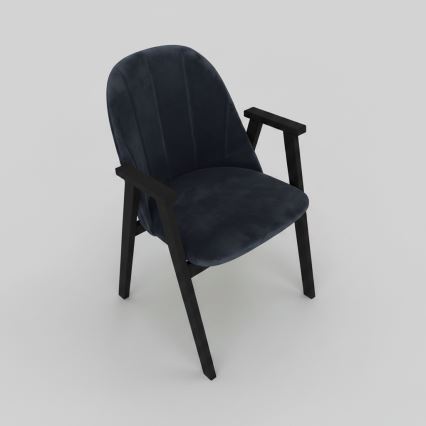 GARDA Dining Chair – Black/Anthracite