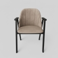 GARDA Dining Chair, Black/Beige