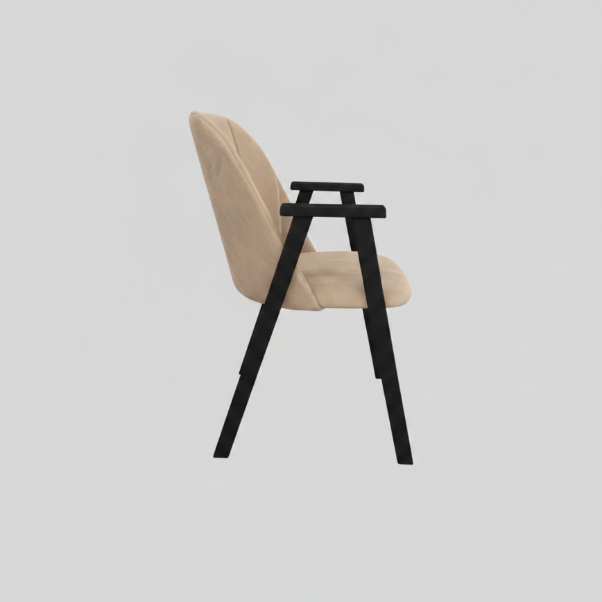GARDA Dining Chair, Black/Beige