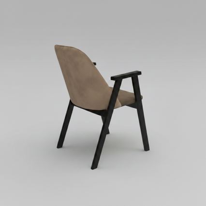 GARDA Dining Chair, Black/Beige