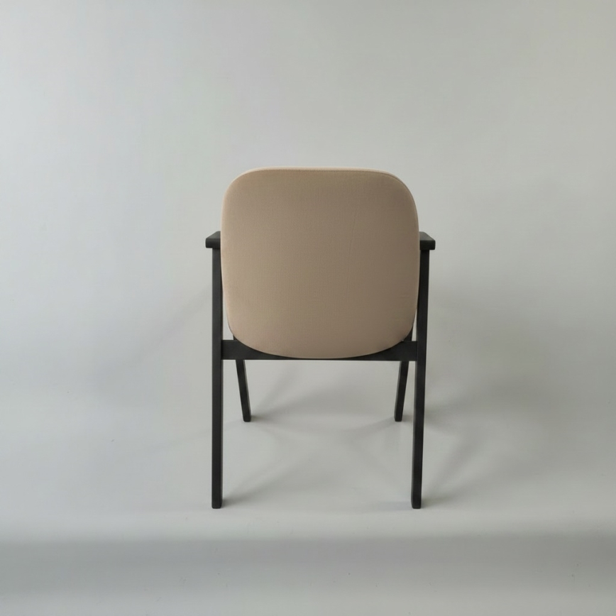 GARDA Dining Chair, Black/Beige