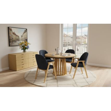 GARDA Dining Chair Oak/Anthracite