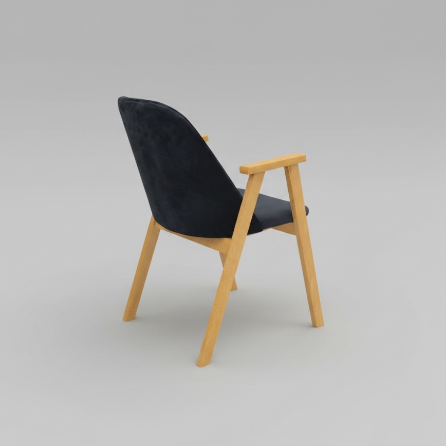 GARDA Dining Chair Oak/Anthracite