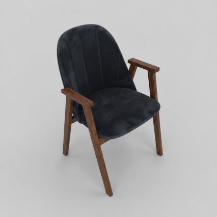 GARDA Dining Chair Walnut/Anthracite