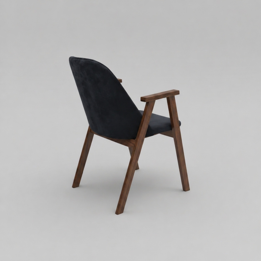 GARDA Dining Chair Walnut/Anthracite