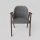 GARDA Dining Chair Walnut/Grey