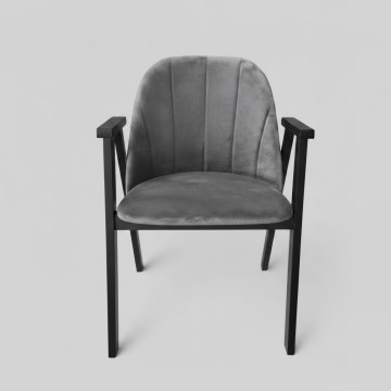 GARDA Dining Chair — Black/Grey
