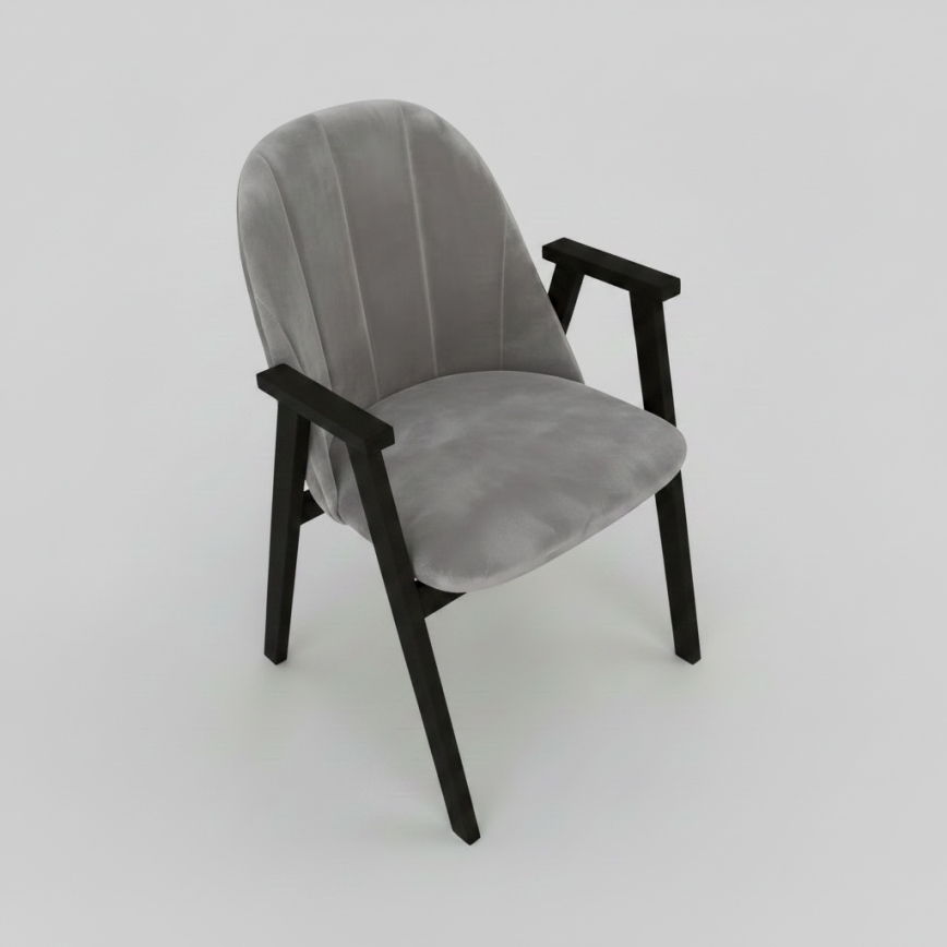 GARDA Dining Chair — Black/Grey
