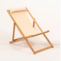 Garden lounger beige/hornbeam