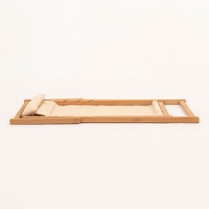 Garden lounger beige/hornbeam