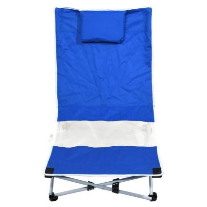 Garden lounger blue