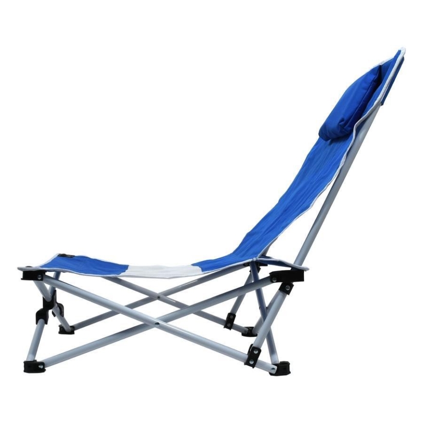 Garden lounger blue