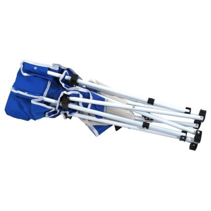 Garden lounger blue