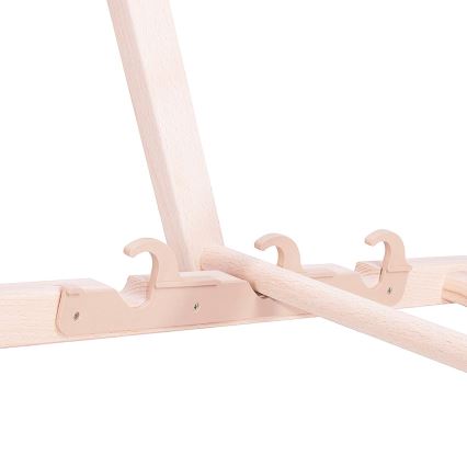 Garden lounger, Orange/Beech
