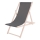 Garden sun lounger anthracite/beech