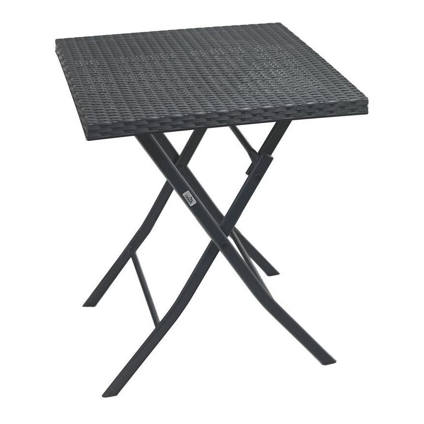 Garden table + 2x grey chairs