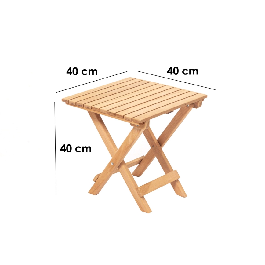 Garden table 40x40 cm beech