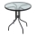Garden table d. 70 cm black