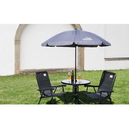 Garden table d. 70 cm black
