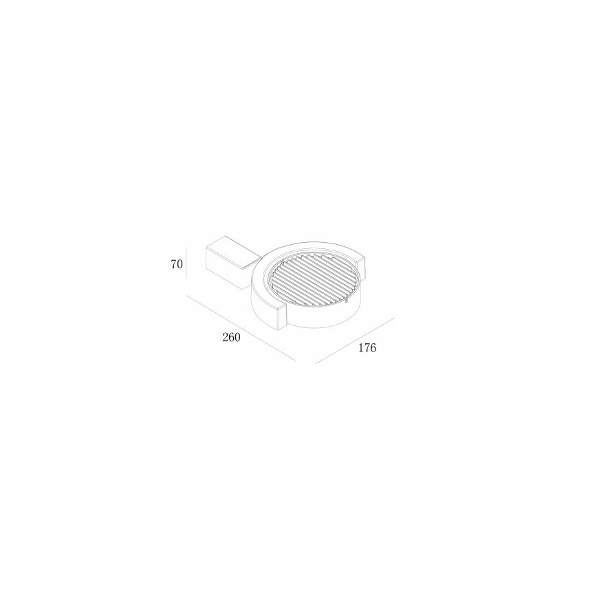 Gardino LX1241A - LED Outdoor wall light MARGHERITA LED/15W/230V IP54