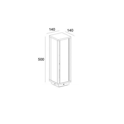 Gardino LX1463-500 - Outdoor lamp MELISSA 1xE27/15W/230V IP54