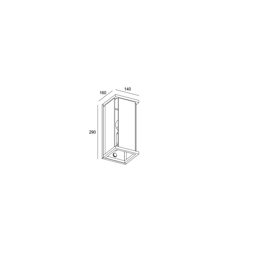 Gardino LX1465 - Outdoor light with sensor MELISSA 1xE27/15W/230V IP54