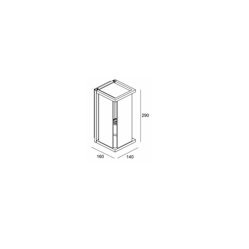 Gardino LX1466 - Outdoor wall light MELISSA 1xE27/15W/230V IP54