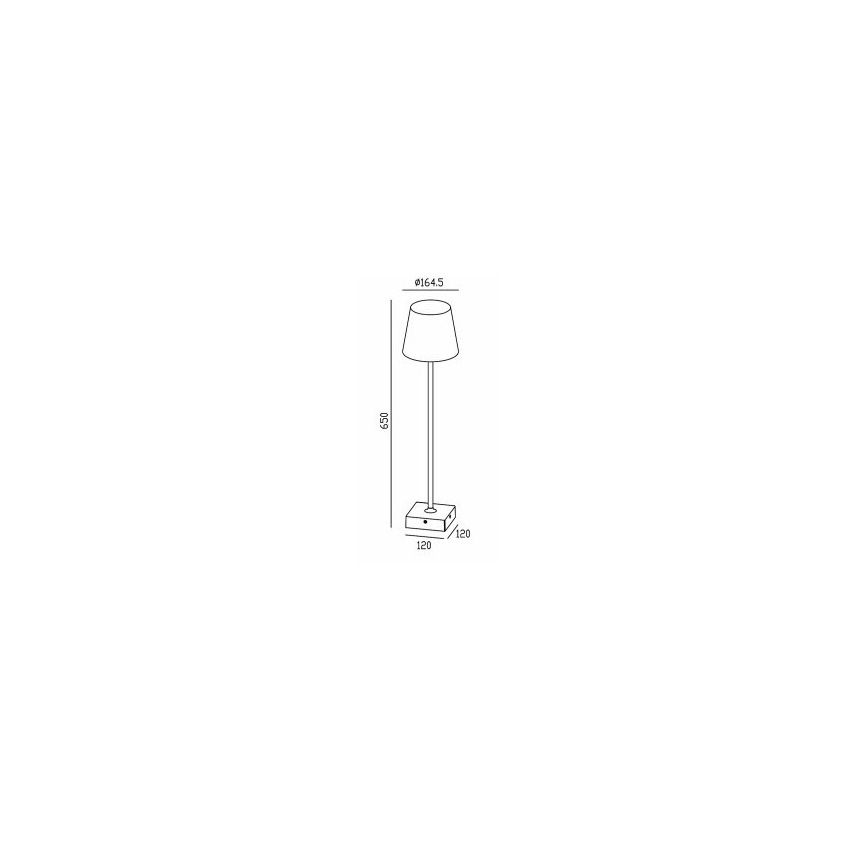 Gardino LX1793-650 - LED Outdoor floor lamp VIOLA LED/7W/230V IP65