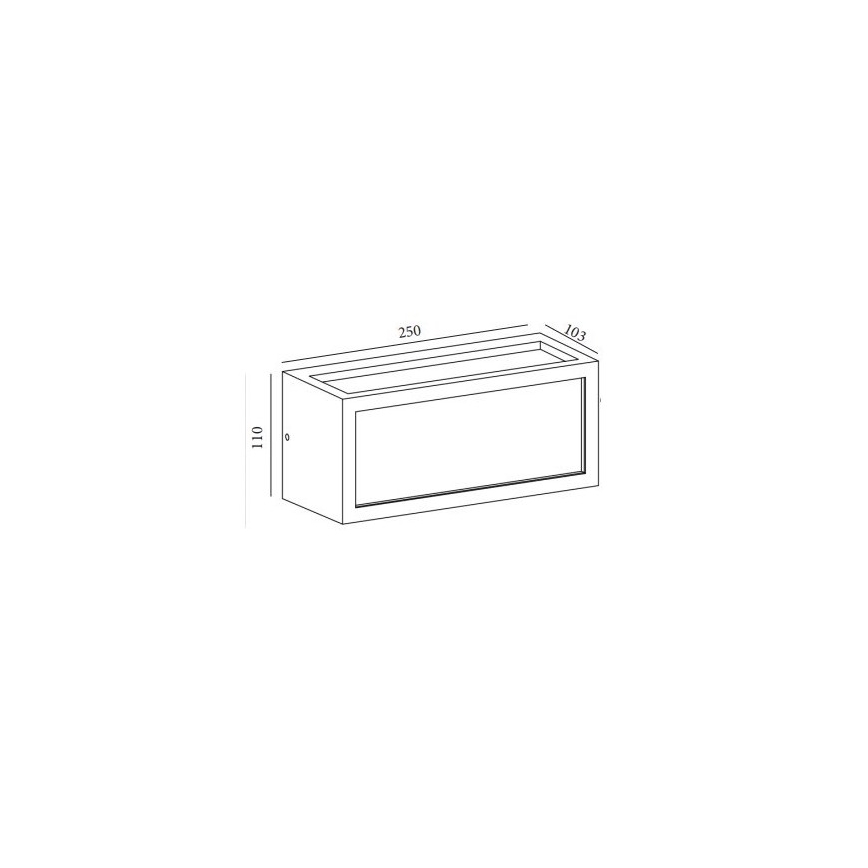 Gardino LX5705-LED - LED Outdoor wall light BETULLA LED/18W/230V IP54