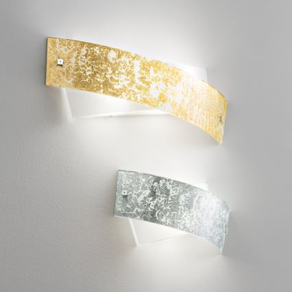 Gea Luce CAMILLA A P arg - Wall light CAMILLA 2xE14/28W/230V 34 cm silver