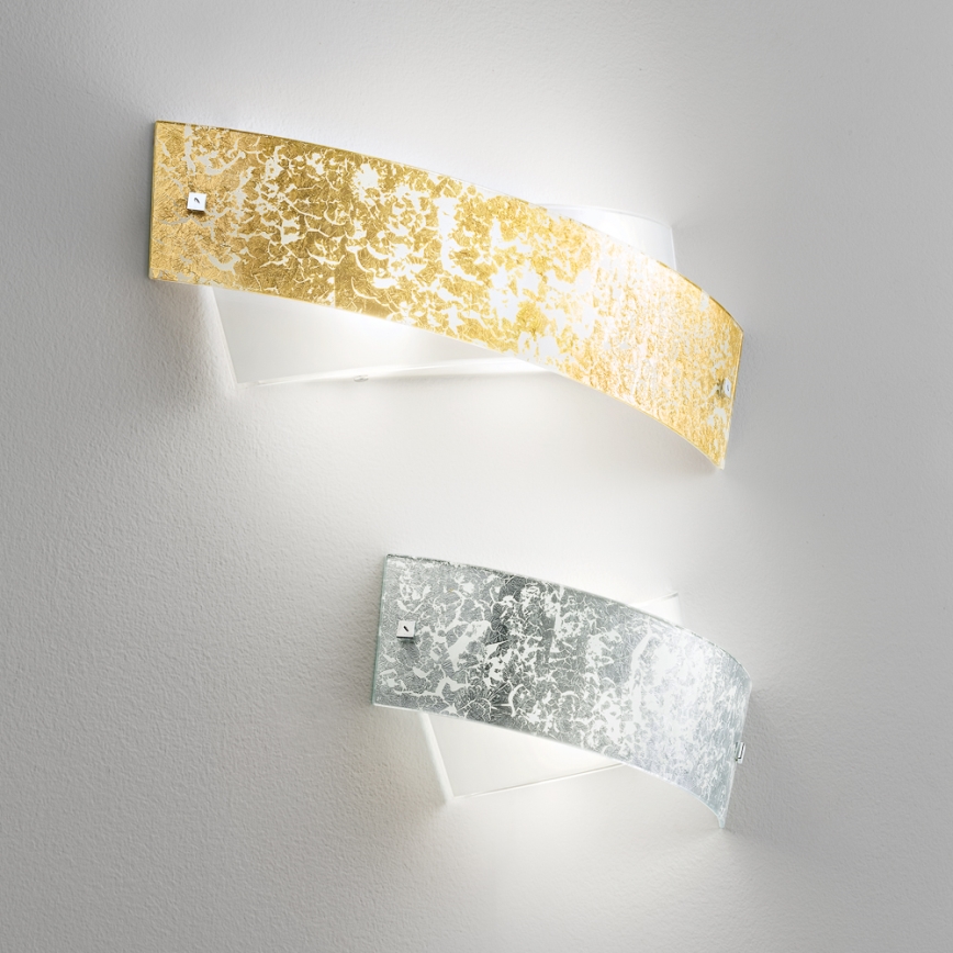 Gea Luce CAMILLA A P arg - Wall light CAMILLA 2xE14/28W/230V 34 cm silver