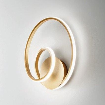 Gea Luce DIVA A ORO SPAZZOLATO - LED Dimmable wall light DIVA LED/20W/230V gold